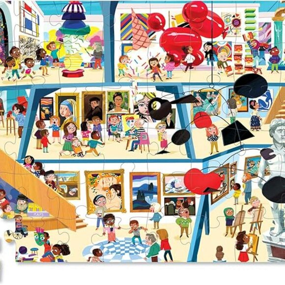 NWT Crocodile Creek Day At The Art Museum 48 Piece Jigsaw Puzzle - Picture 3 of 5